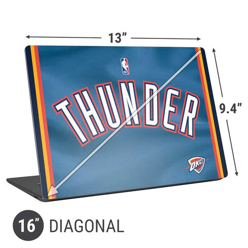 NBA Oklahoma City Thunder Jersey Universal Laptop 16in (13 x 9.4in) Skin